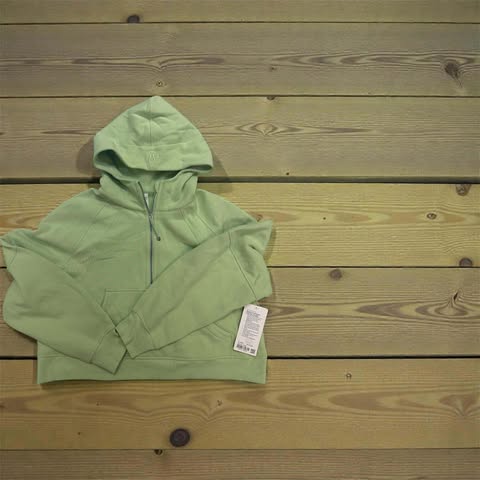 Lululemon Scuba Oversized Cropped Half-Zip Hoodie