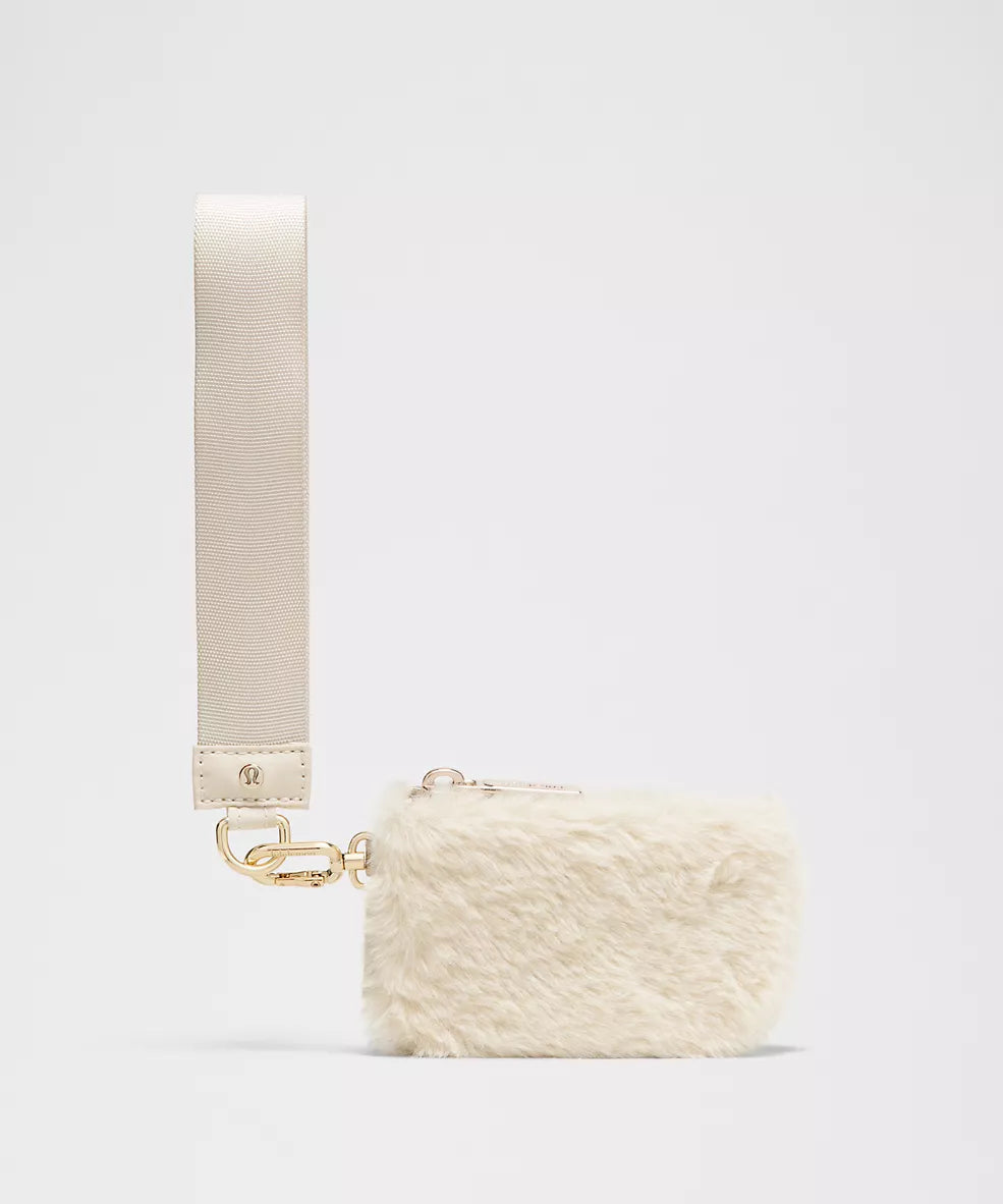 Dual Pouch Wristlet – Plush Fleece