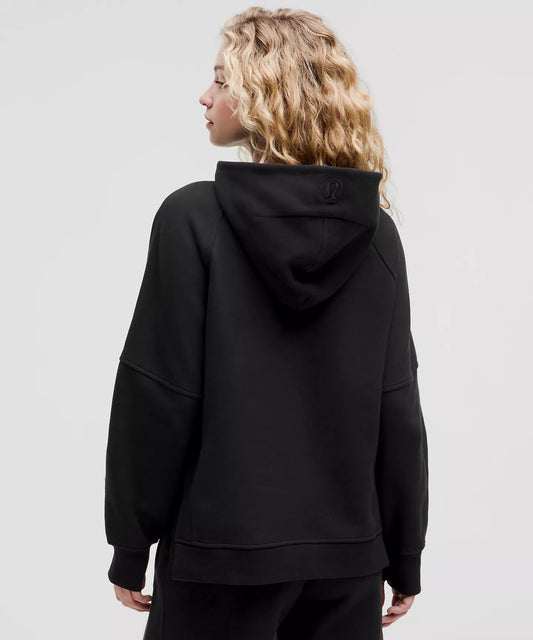Scuba Oversized Side-Slit Hoodie