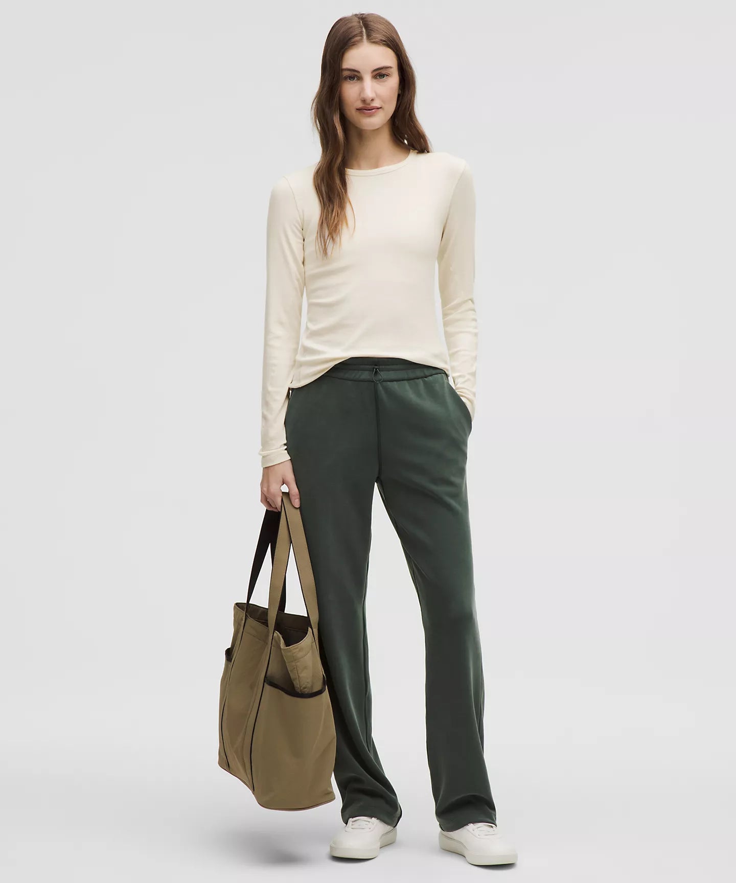 ⸻

Lululemon Hold Tight Long-Sleeve Shirt Light Ivory