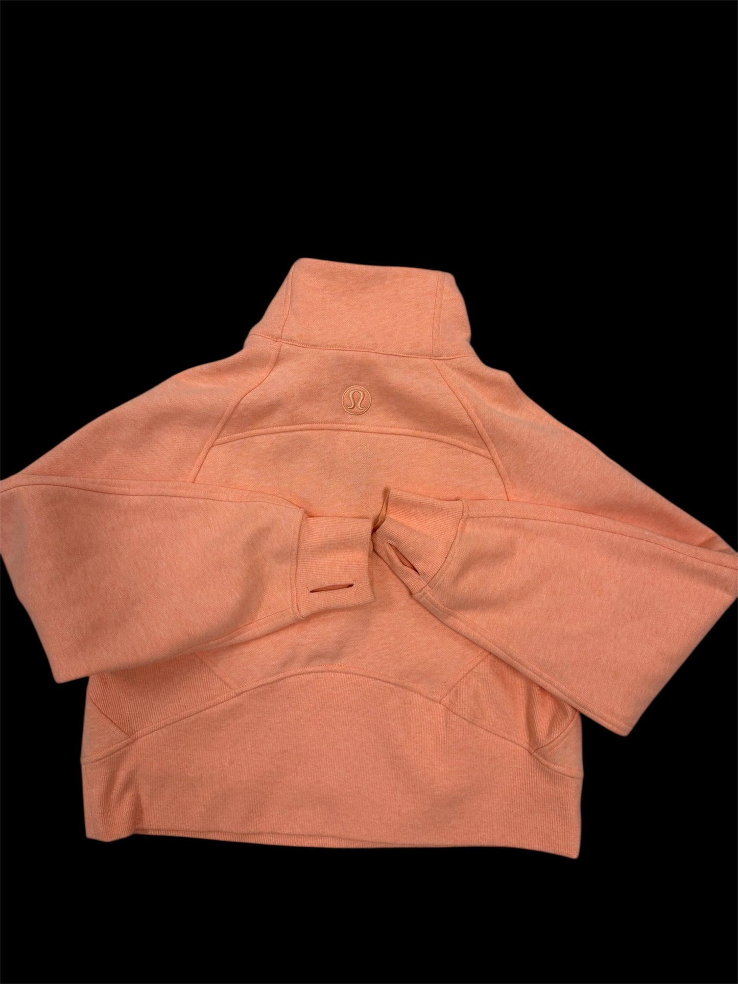 Lululemon Cropped 1/2 Zip Pullover – Peach/Coral (XS/S) – Like New
