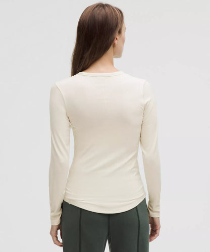 ⸻

Lululemon Hold Tight Long-Sleeve Shirt Light Ivory